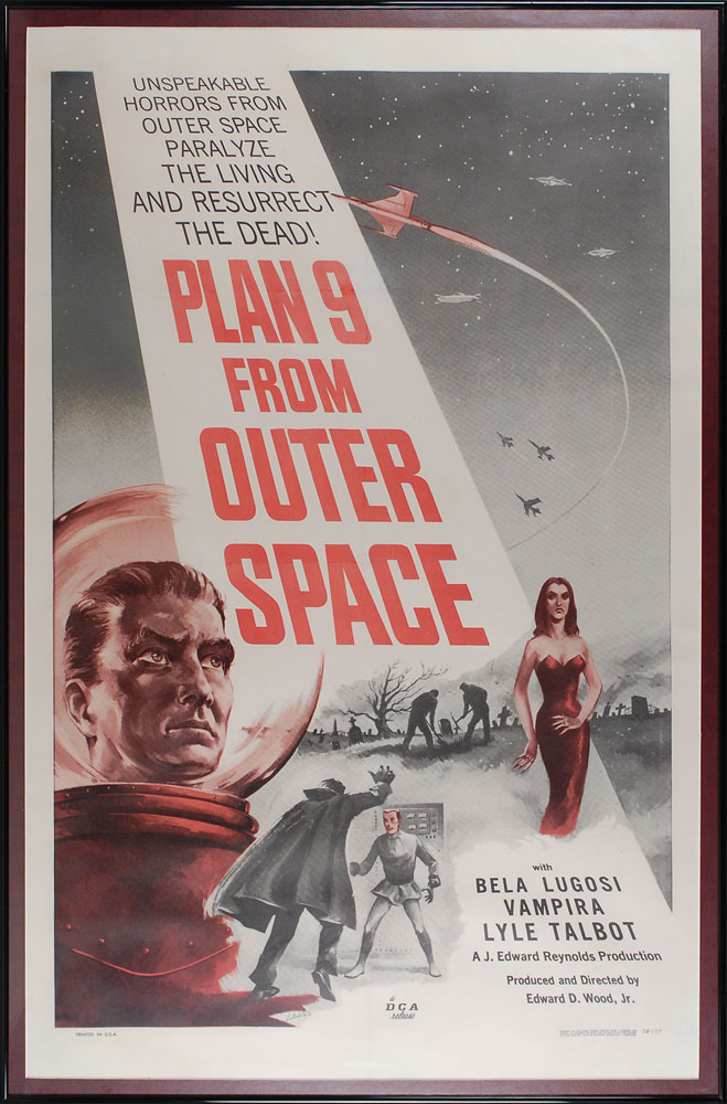 Lot #3030 Plan 9 From Outer Space One Sheet