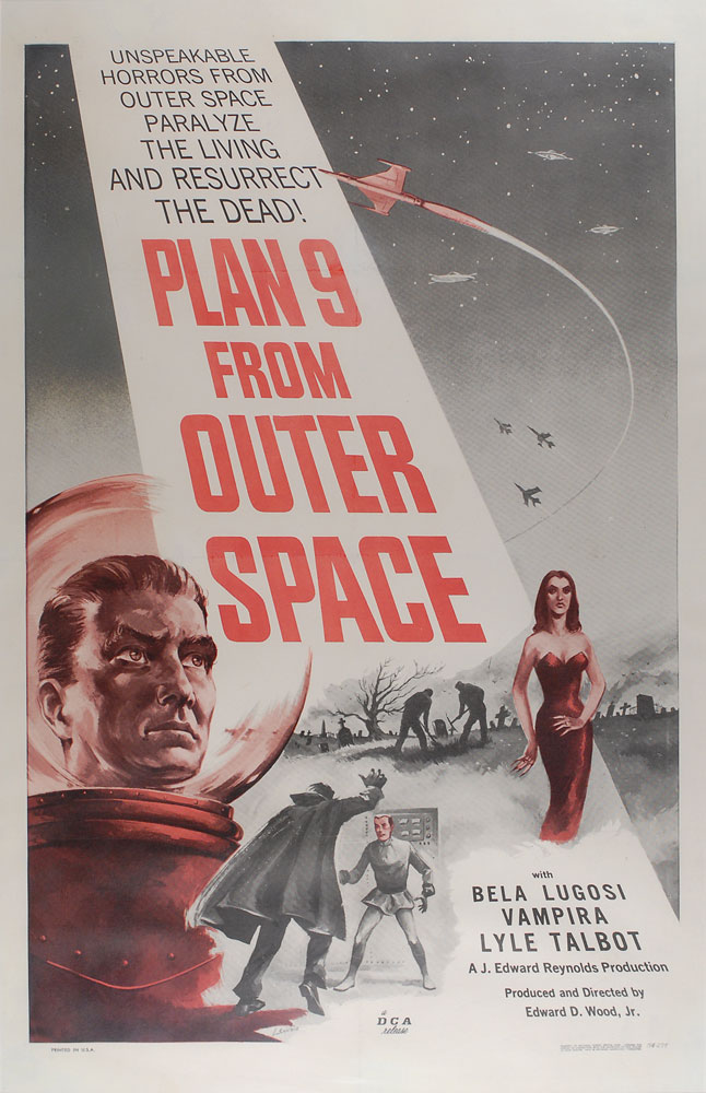 Lot #3030 Plan 9 From Outer Space One Sheet - Image 2