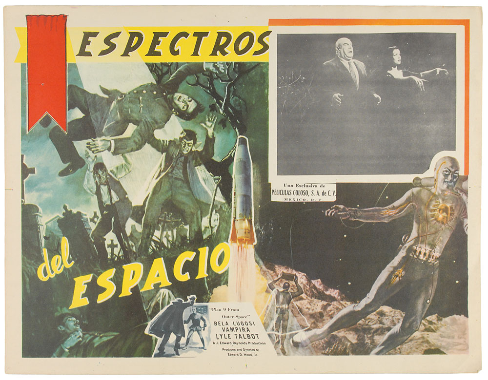 Lot #3043 Plan 9 From Outer Space Mexican Lobby Card Set
