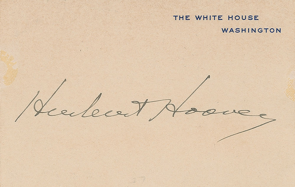 Lot #104 Herbert Hoover