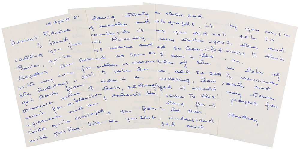 Lot #3116 Audrey Hepburn Autograph Letter Signed - Image 1