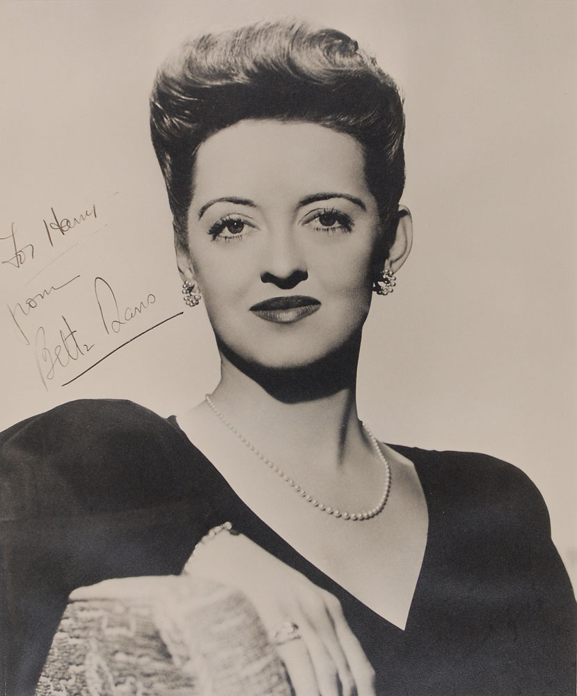 Lot #3098 Bette Davis Oversized Signed Photograph