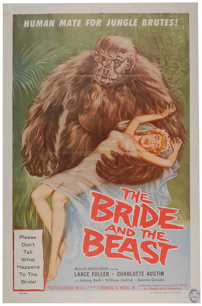 Lot #3032 The Bride and the Beast One Sheet