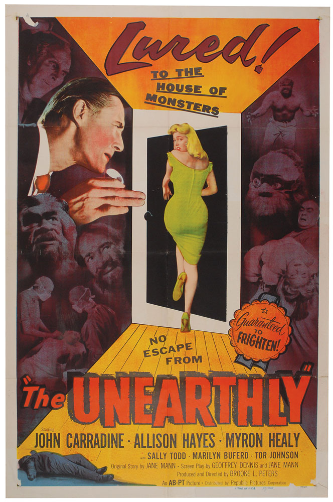 Lot #3029 The Unearthly One Sheet - Image 1