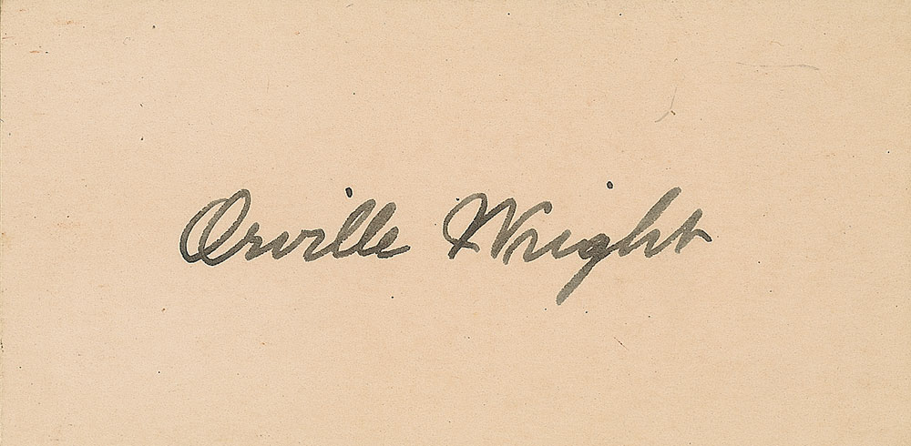 Lot #410 Orville Wright
