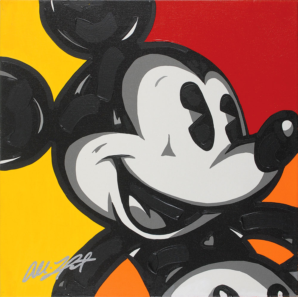 Lot #3207 Mickey Mouse Pop Art by Allison Lefcort