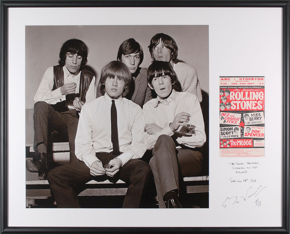 Lot #3228 Rolling Stones Oversized Photograph by Ian Wright