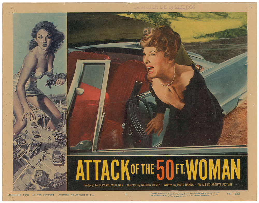Lot #3054 Attack of the 50 Foot Woman Lobby Card Set