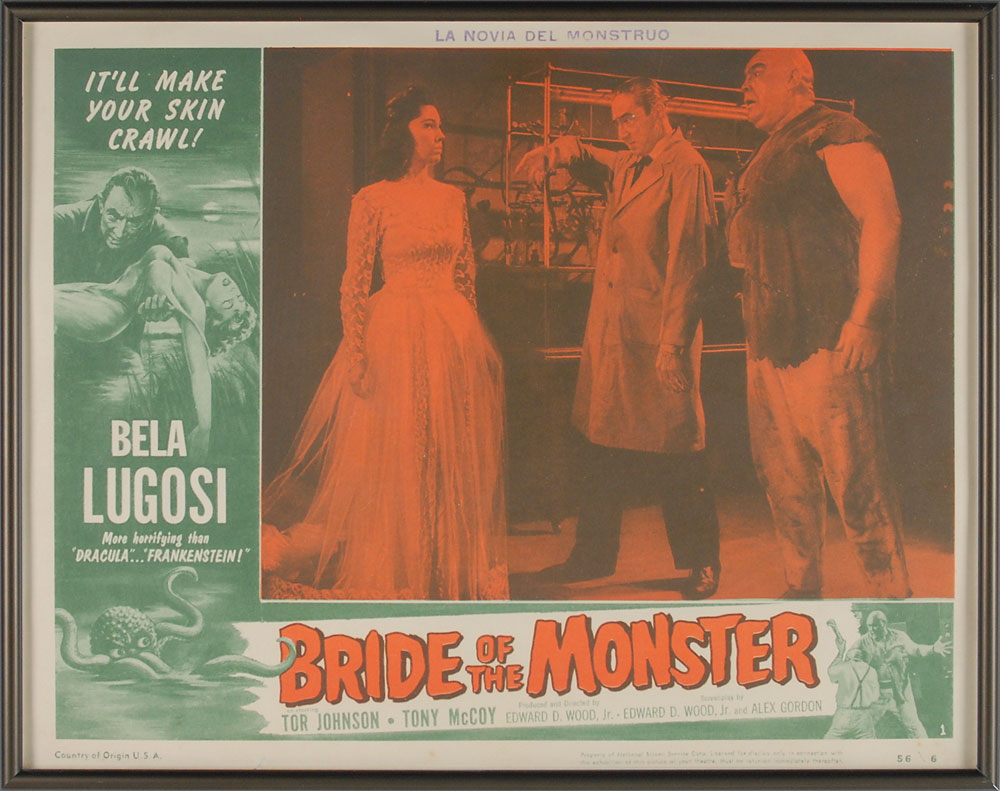 Lot #3040 Bride of The Monster Lobby Card Set