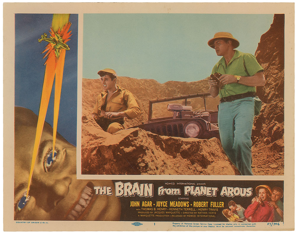 Lot #3053 The Brain From Planet Arous Lobby Card Set