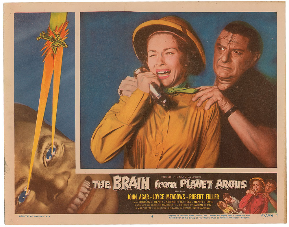 Lot #3053 The Brain From Planet Arous Lobby Card Set - Image 4