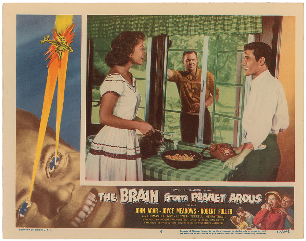 Lot #3053 The Brain From Planet Arous Lobby Card Set - Image 6