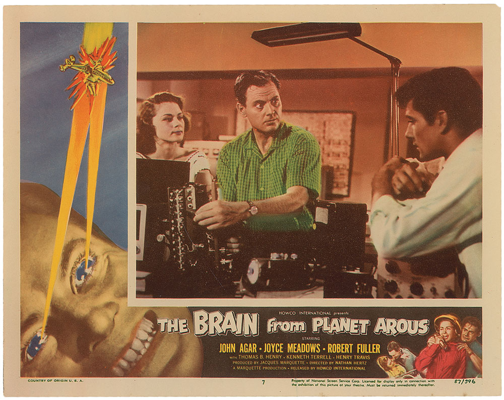 Lot #3053 The Brain From Planet Arous Lobby Card Set - Image 7