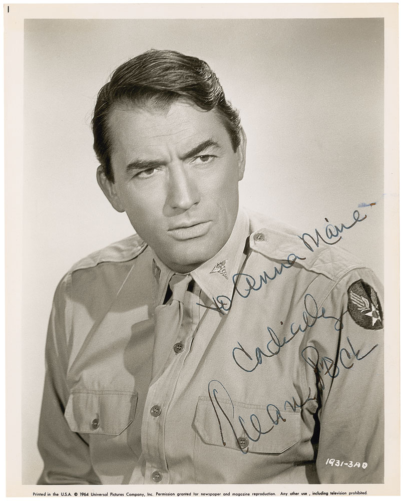 Lot #921 Gregory Peck