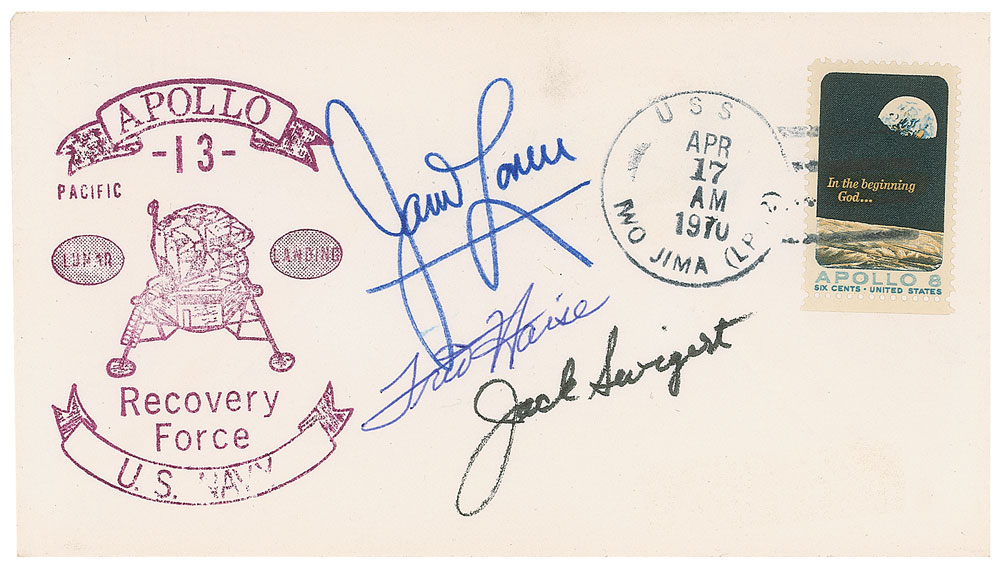 Lot #234 Collection of Two Apollo 13 Signed Items