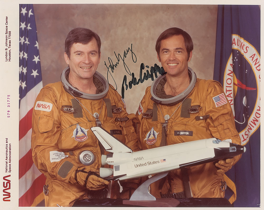 Lot #322 STS-1 Signed Photograph