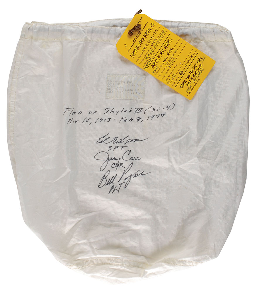 Lot #307 Skylab 4 Flown Accessories Bag