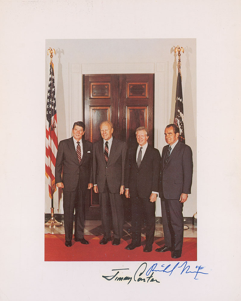 Lot #115 Richard Nixon and Jimmy Carter