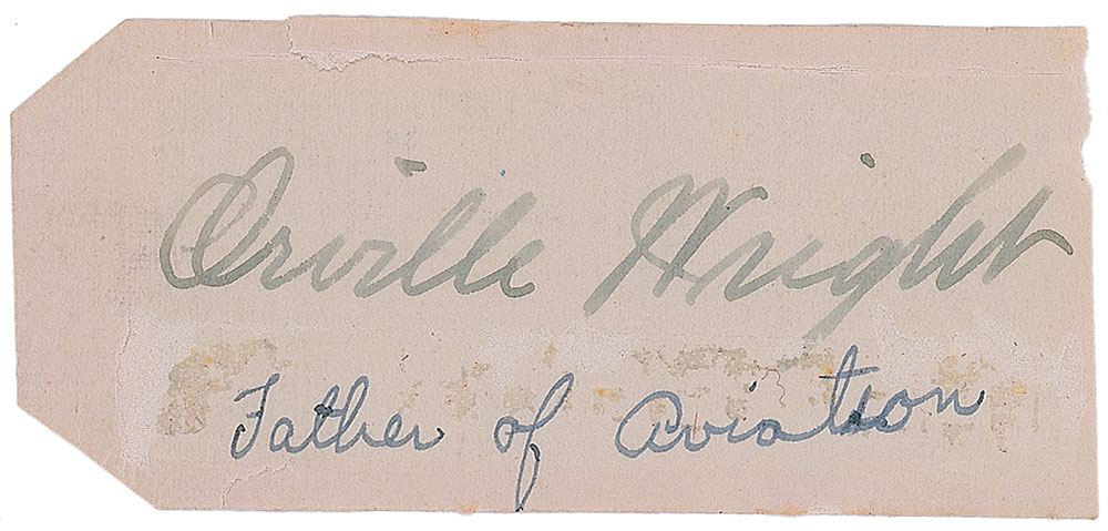 Lot #409 Orville Wright
