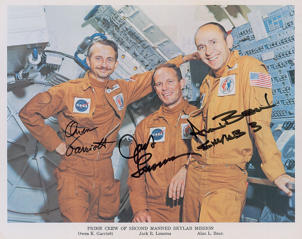 Lot #314 Collection of Three Skylab Signed