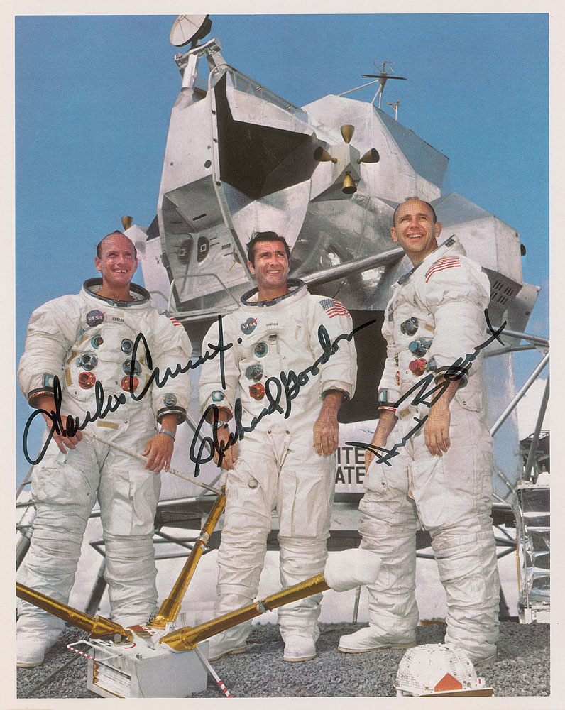 Lot #201 Apollo 12 Signed Photograph