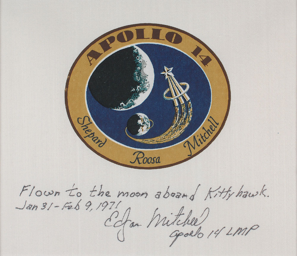 Lot #5074 Edgar Mitchell’s Apollo 14 Flown Beta