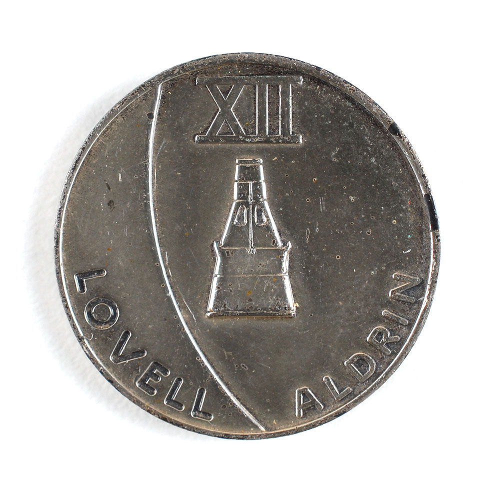 Lot #5023 Jack Lousma’s Gemini 12 Flown Fliteline Medallion