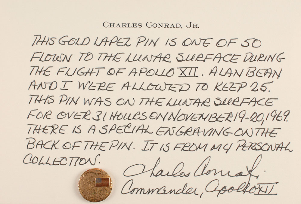 Lot #5057 Charles Conrad’s Apollo 12 Lunar Surface