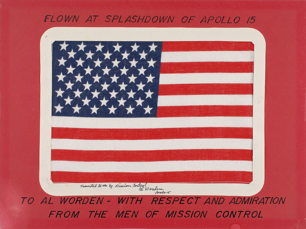 Lot #5082 Al Worden’s Apollo 15 Splashdown Flown