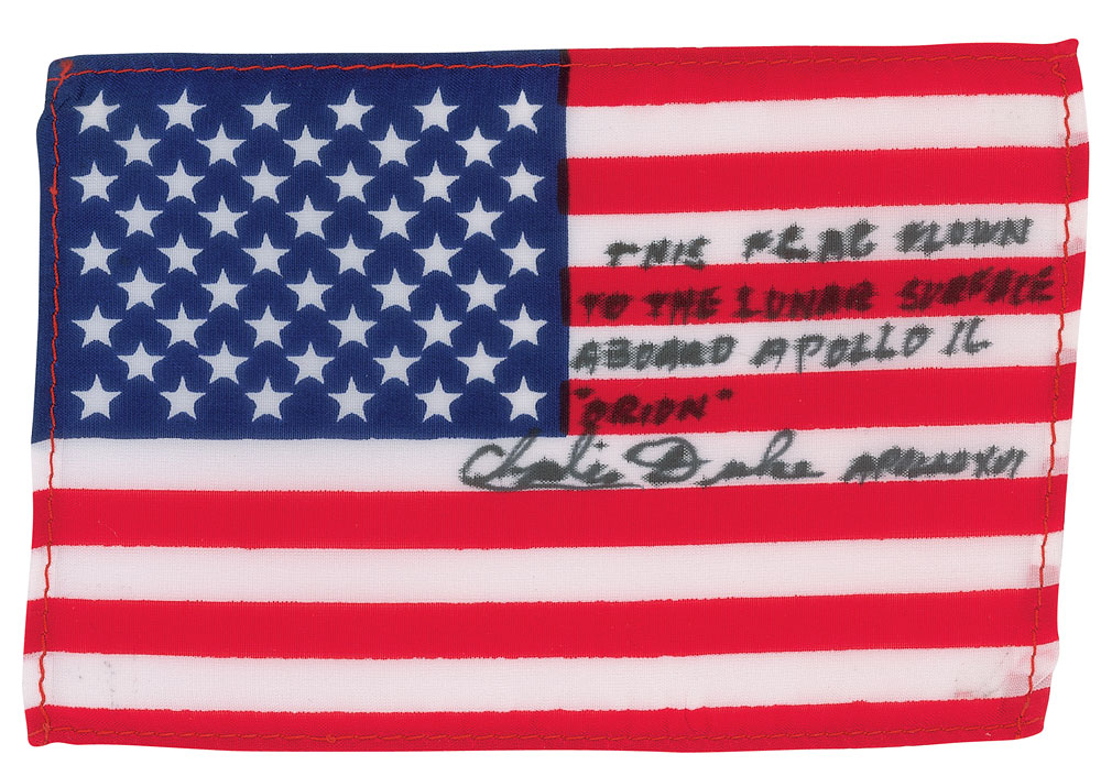 Lot #5089 Charlie Duke’s Apollo 16 Flown Flag