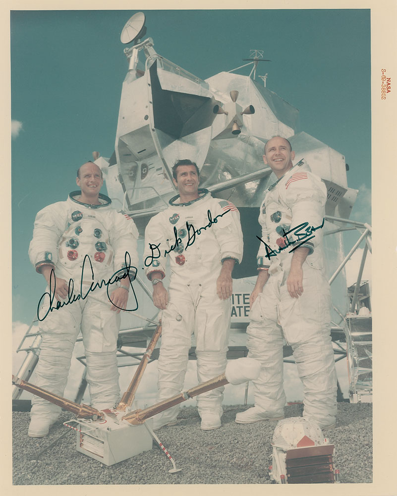 Lot #5067 Apollo 12 Signed Photograph