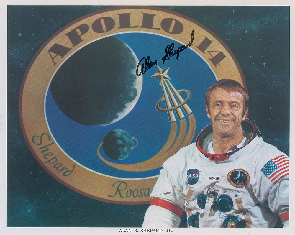Lot #5077 Alan Shepard Signed Photograph