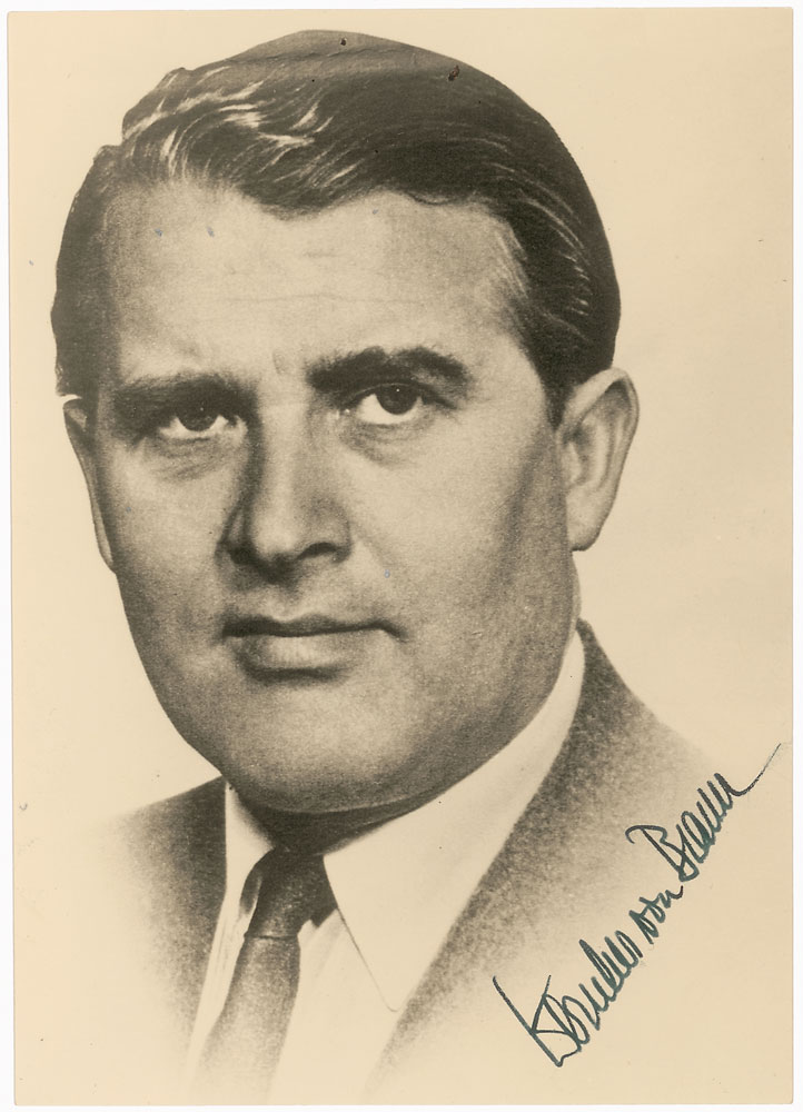Lot #5001 Wernher von Braun Signed Photograph