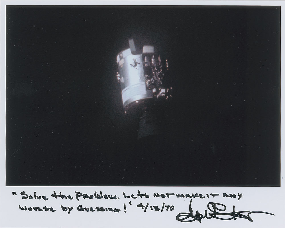 Lot #231 Gene Kranz Signed Photograph