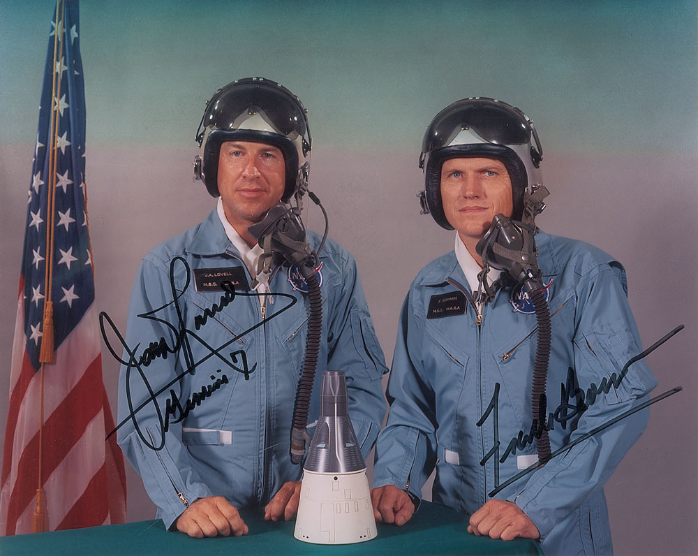 Lot #61 Gemini 7 Signed Photograph