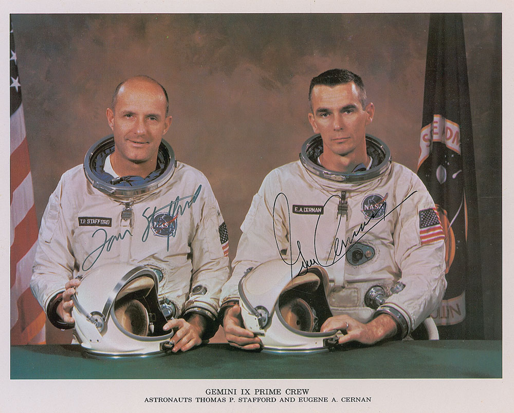Lot #63 Gemini 9 Signed Photograph