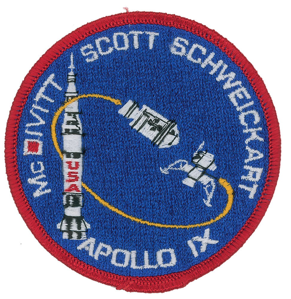 Lot #127 Dave Scott’s Apollo 9 Flown Patch