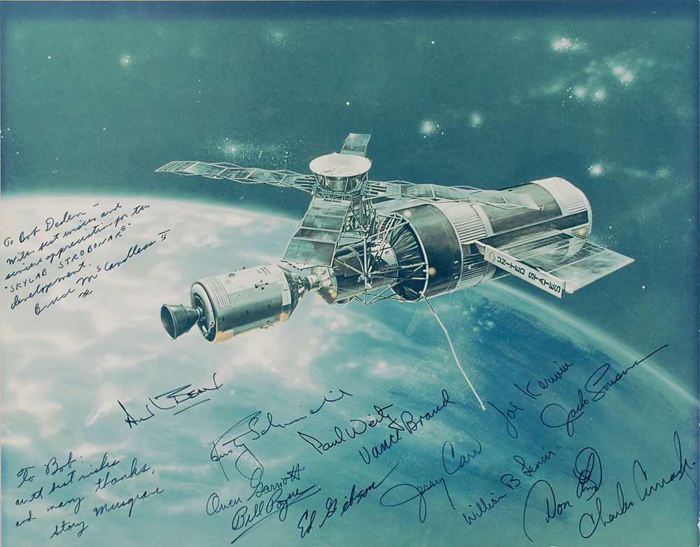 Lot #5106 Skylab Oversized Signed Photograph