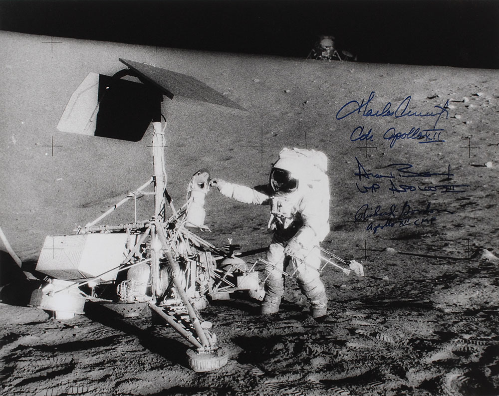 Lot #5066 Apollo 12 Oversized Signed Photograph