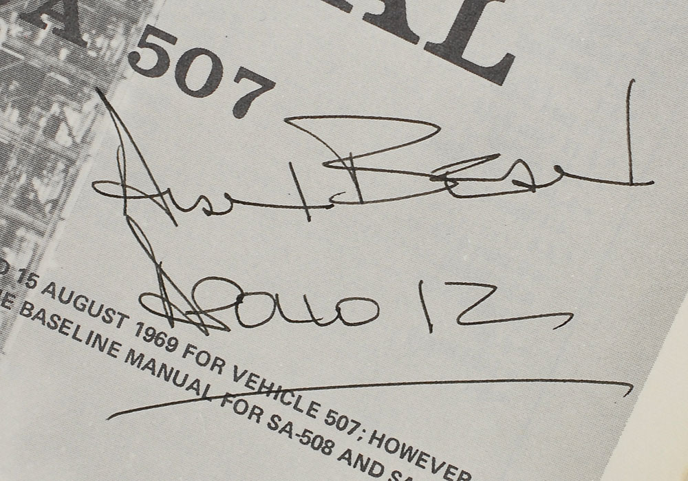 Lot #204 Alan Bean Signed Saturn V Manual