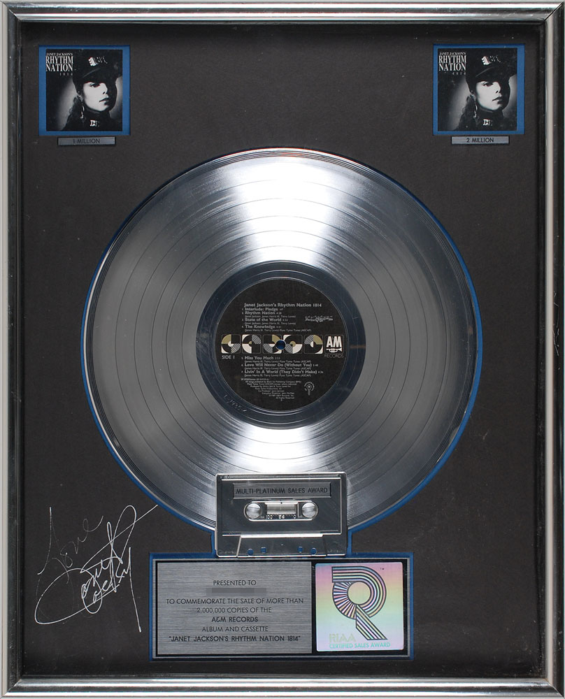 Lot #7385 Janet Jackson: Rhythm Nation [Signed]