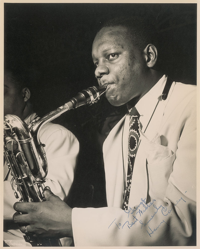 Lot #7209 Harry Carney Signed Photograph