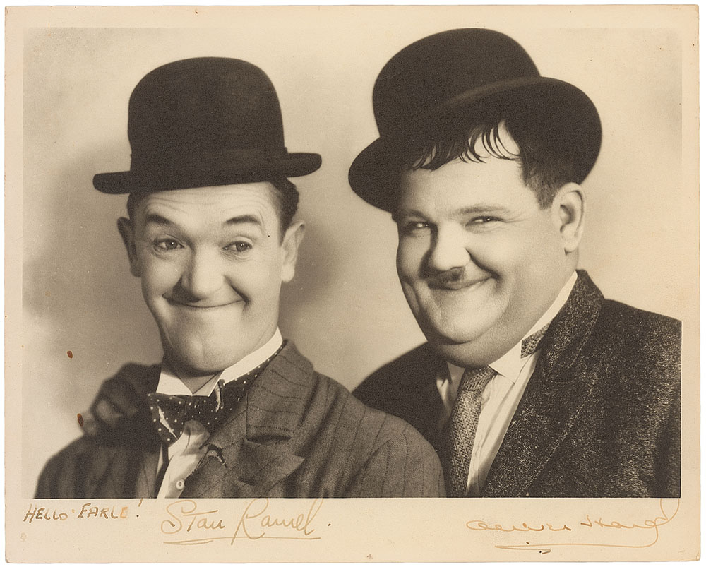Lot #876 Laurel and Hardy