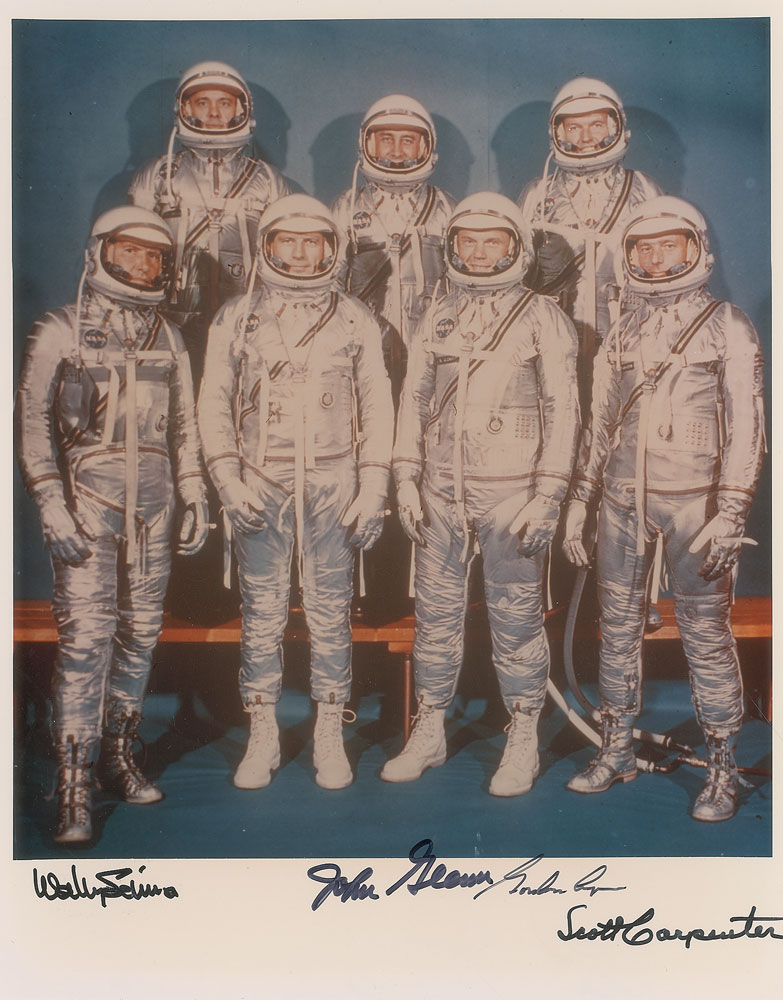 Lot #416 Mercury Astronauts