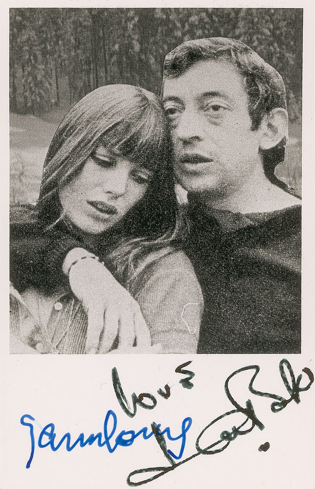 Lot #801 Serge Gainsbourg and Jane Birkin