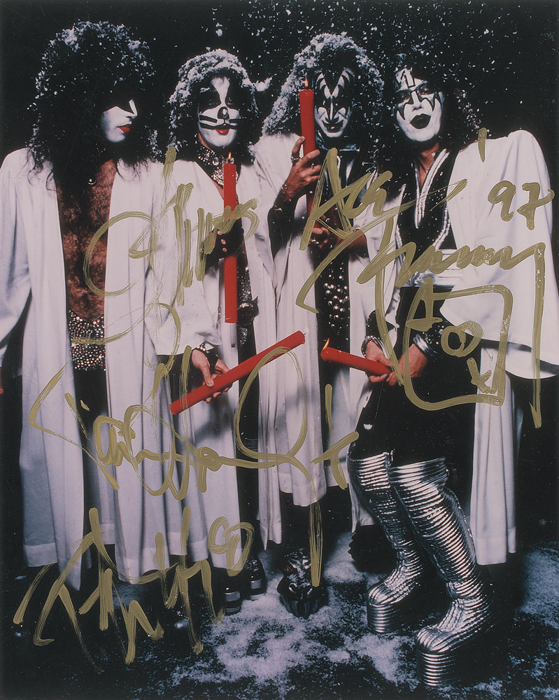 Lot #7306 KISS Signed Photograph