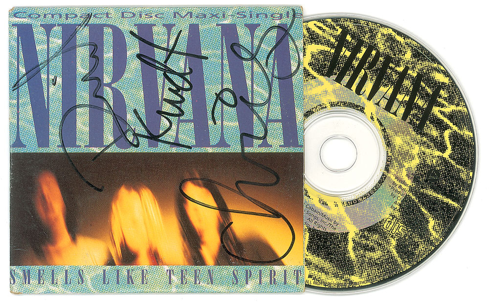 Lot #7530 Nirvana Signed CD - Image 1