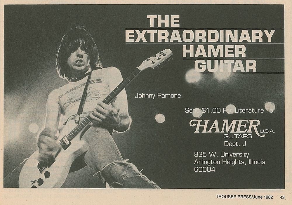 Lot #7411 Johnny Ramone’s Early 1980s Stage-used Hamer Guitar - Image 13