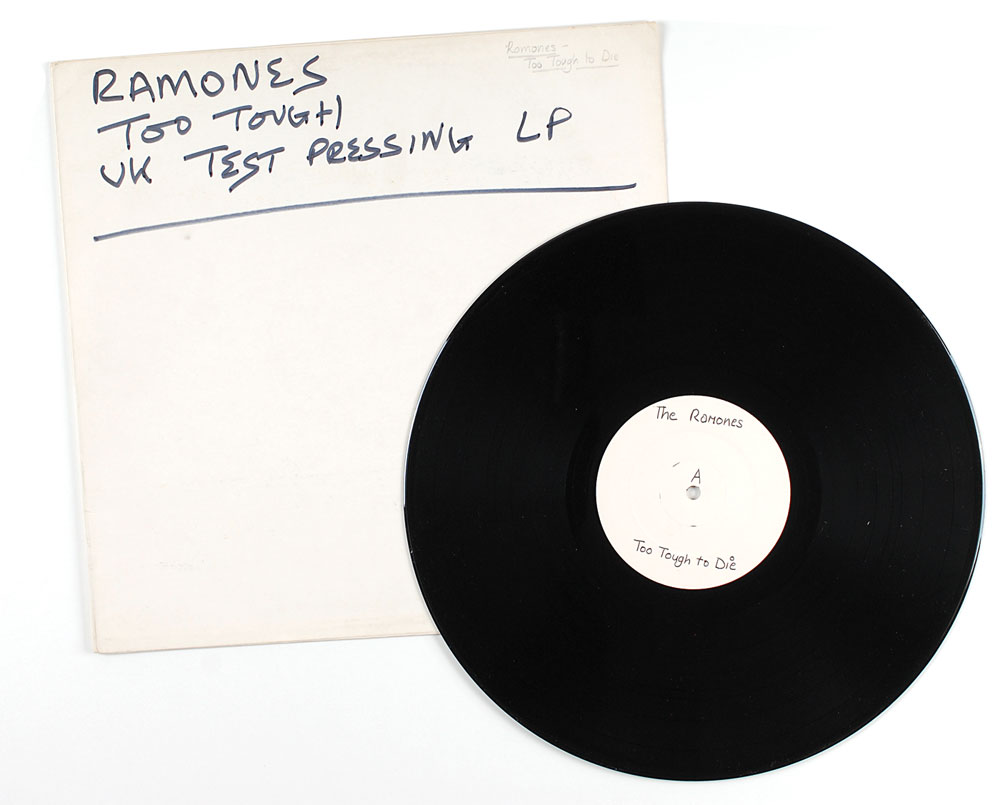 Lot #7455 The Ramones Too Tough To Die UK Test