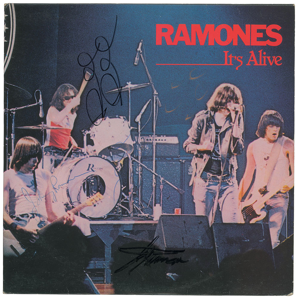 Lot #7436 The Ramones Signed ‘It’s Alive’ Album